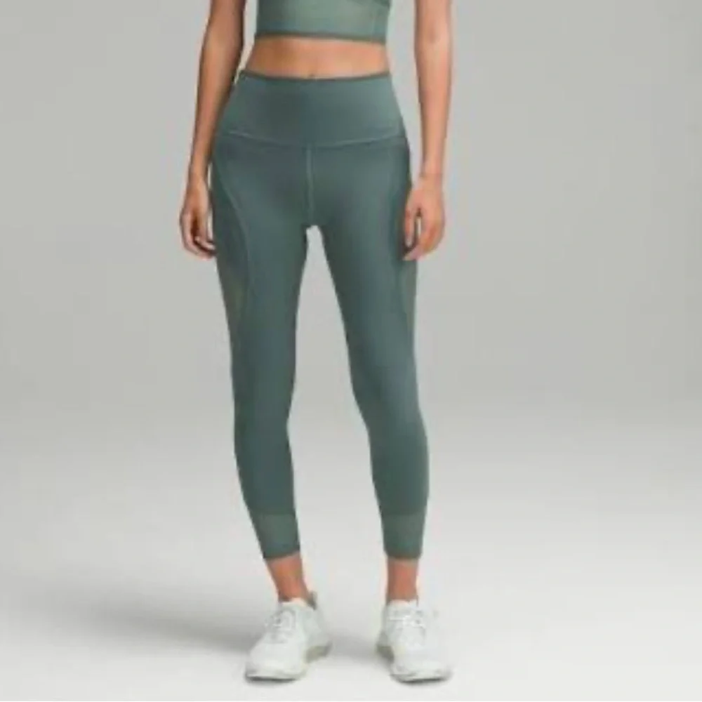 Lululemon Wunder Train Mesh High Rise - Picture 1 of 9